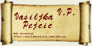 Vasiljka Pejčić vizit kartica